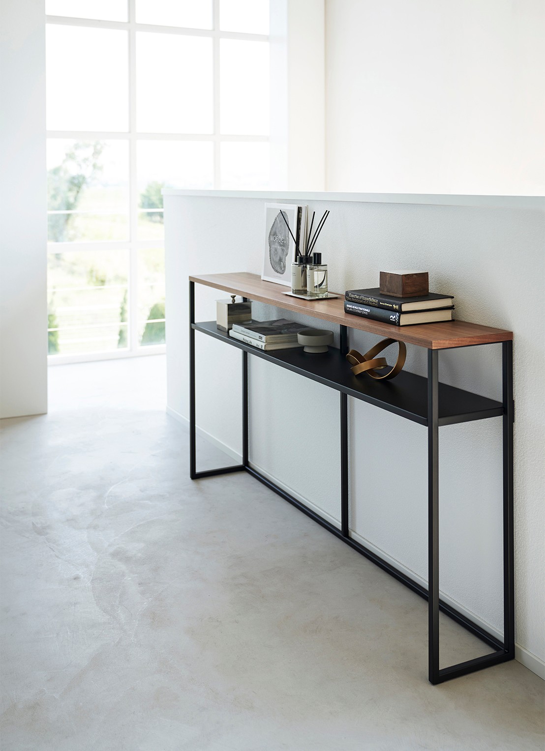 Yamazaki Tower wandtafel 126 x 65 cm - achterkant 7 zwart