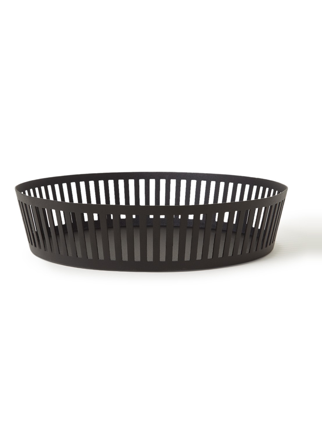 Yamazaki Tower Wide fruitschaal 25 cm  - voorkant zwart