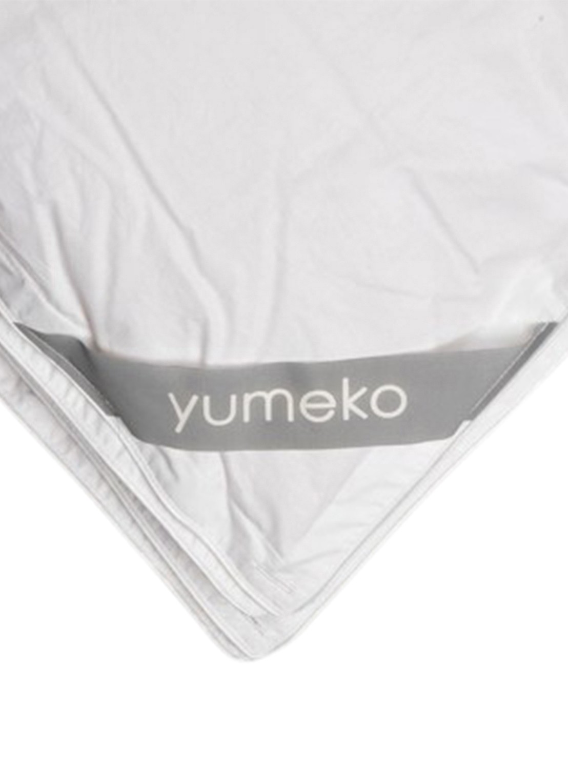 Yumeko 4-seizoenen dekbed van  katoen met donsvulling - voorkant 2 wit