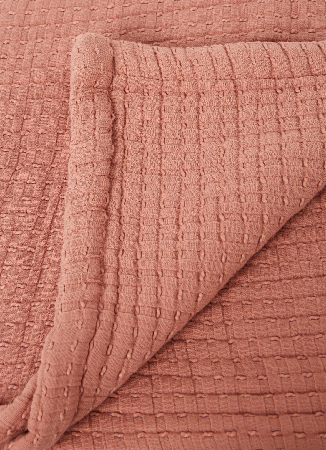 Yumeko Bedsprei van katoen 200 x 220 cm - detail 3 koper