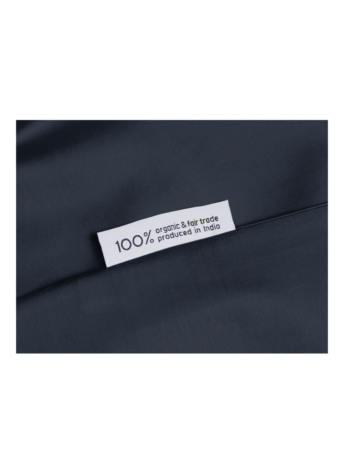 Yumeko Blueberry dekbedovertrekset van  katoensatijn 300TC - inclusief kussenslopen - detail 3 indigo