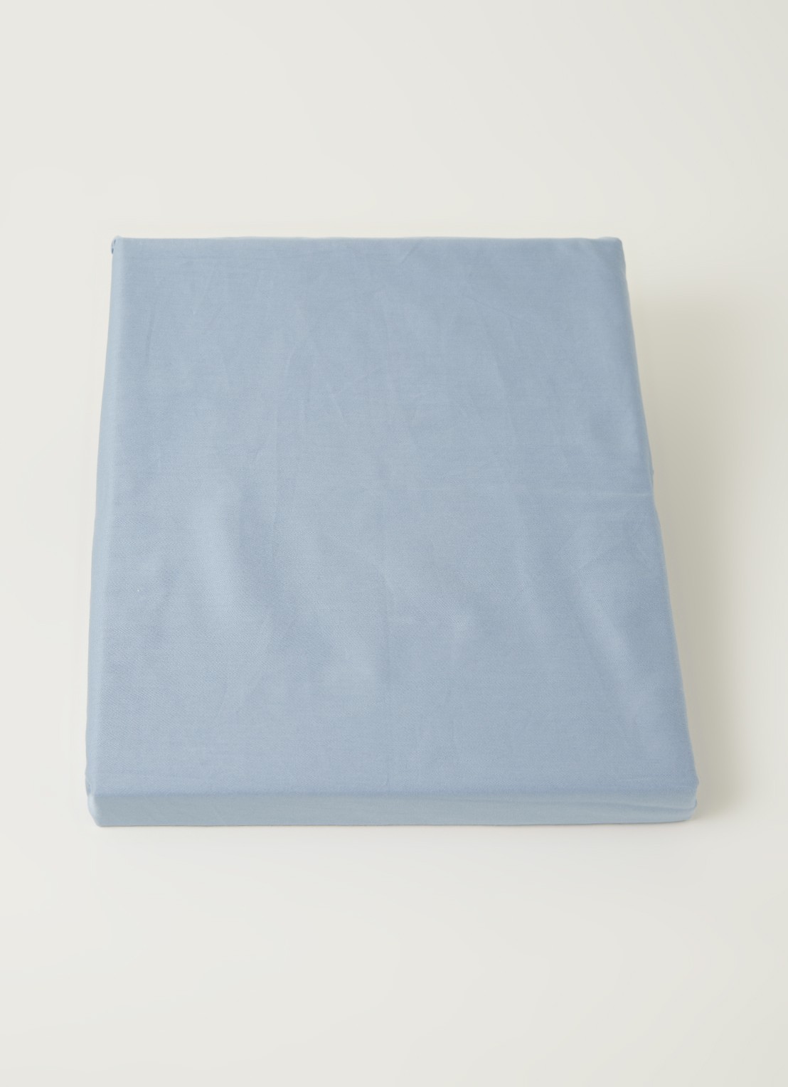 Yumeko Hoeslaken van  katoensatijn 300TC, hoekhoogte 30 cm - voorkant 2 blauwgrijs