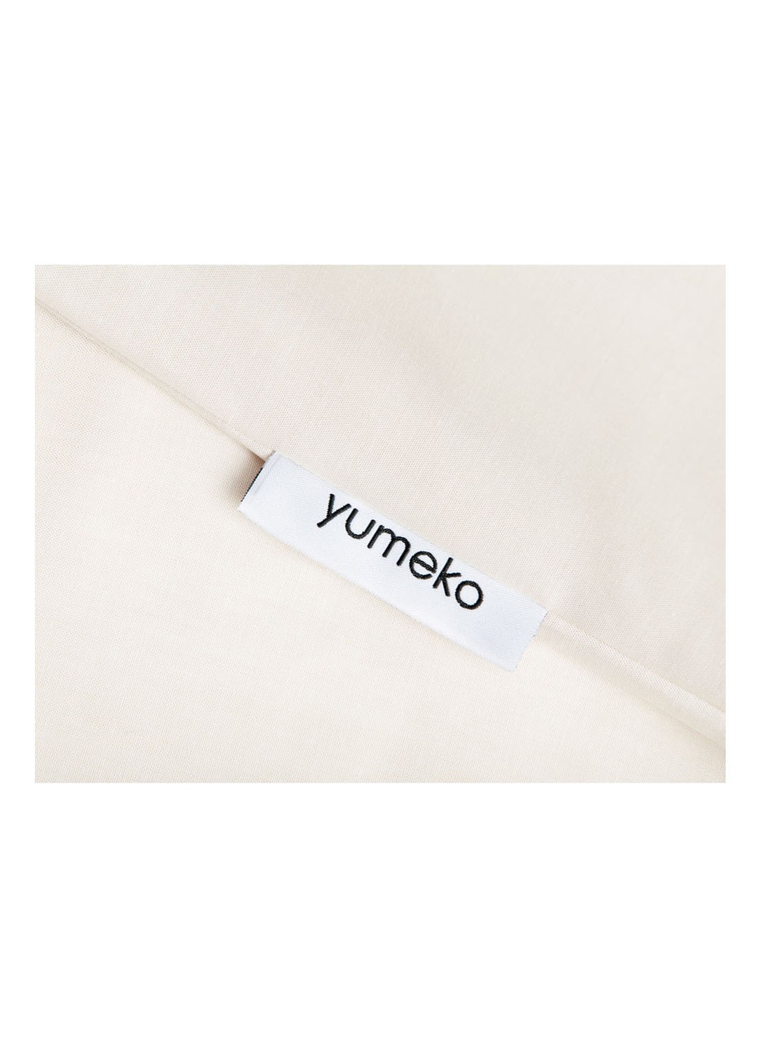 Yumeko Latte dekbedovertrekset 210TC - inclusief kussenslopen - detail 3 gebroken wit