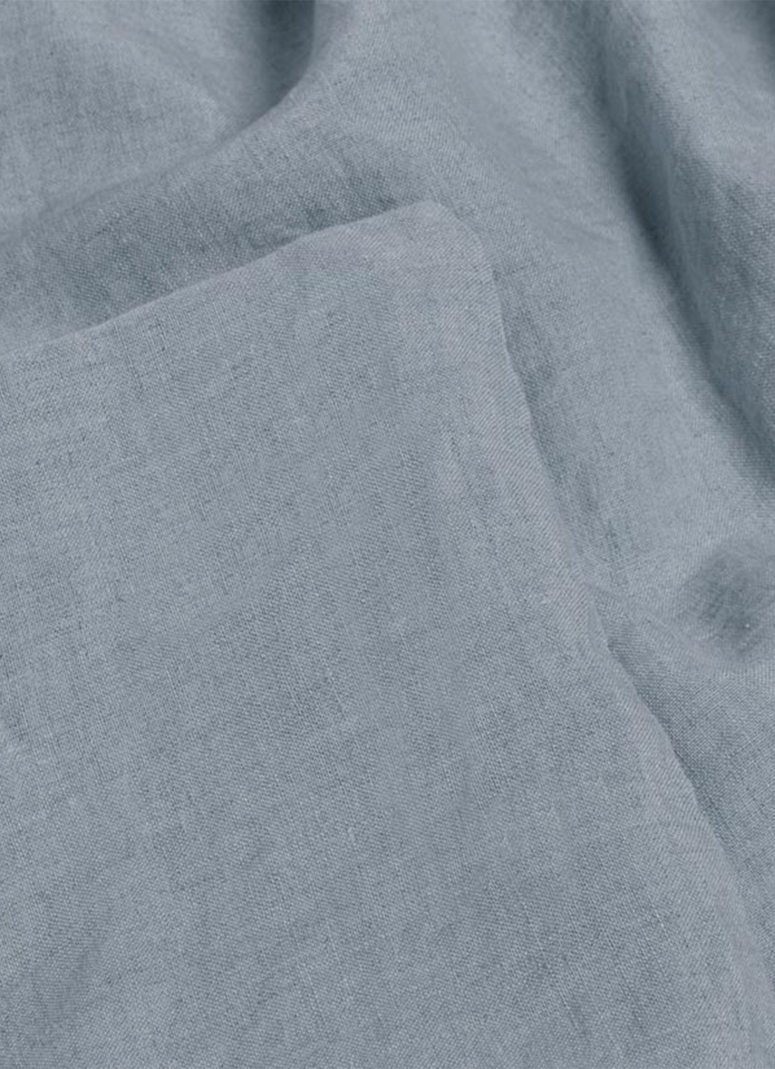 Yumeko Yumeko Washed linnen dekbedovertrekset - inclusief kussenslopen - detail 3 staalblauw