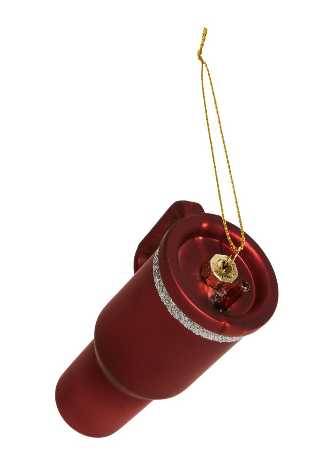 Yup in de Boom Cup kersthanger 11 cm - achterkant rood