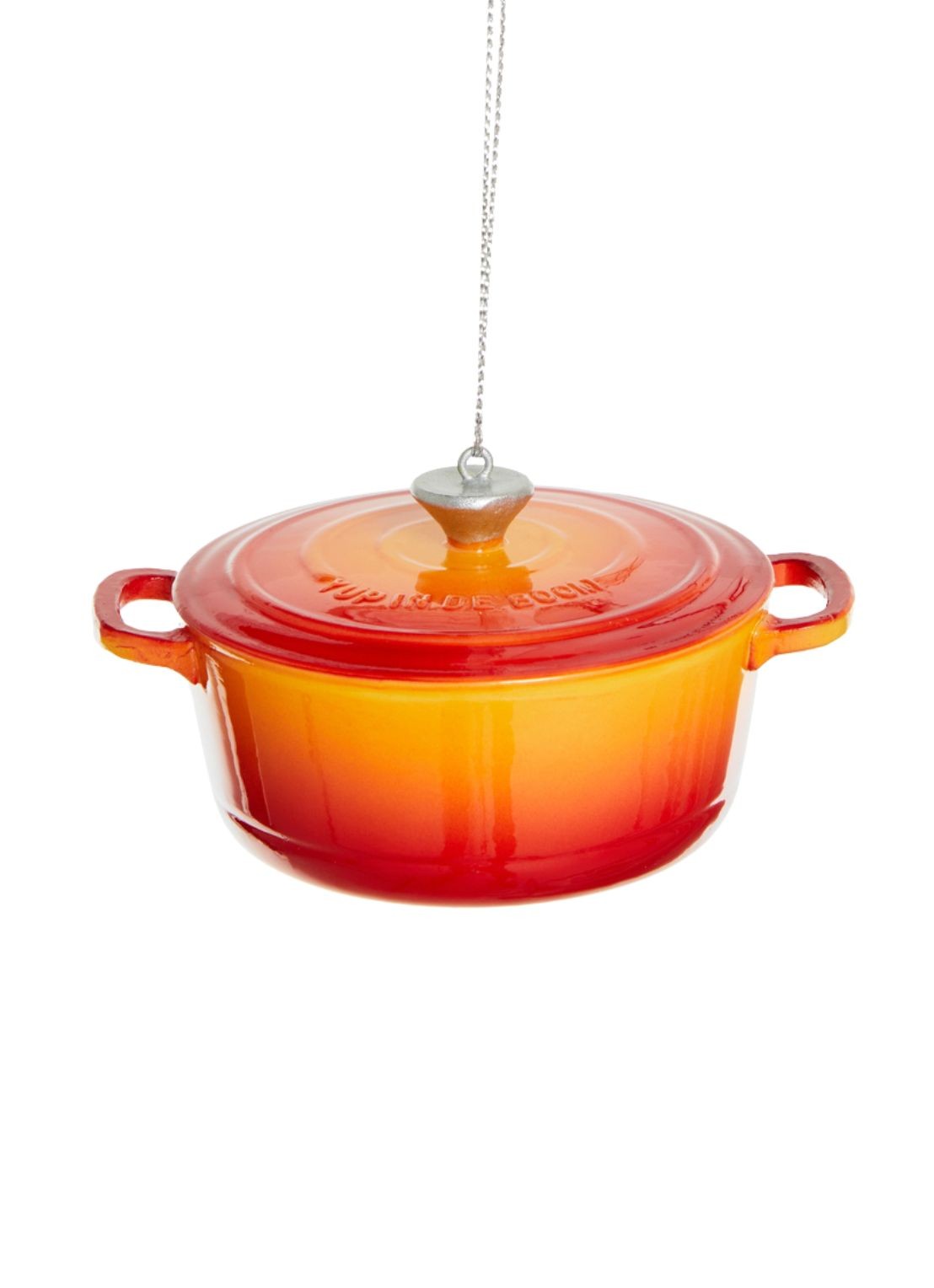 Yup in de Boom Pan kersthanger 5 cm - voorkant 4 orange