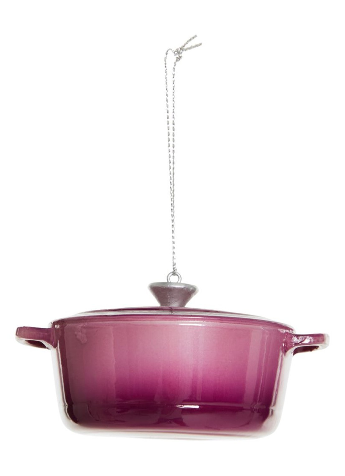 Yup in de Boom Pan kersthanger 5 cm - detail aubergine