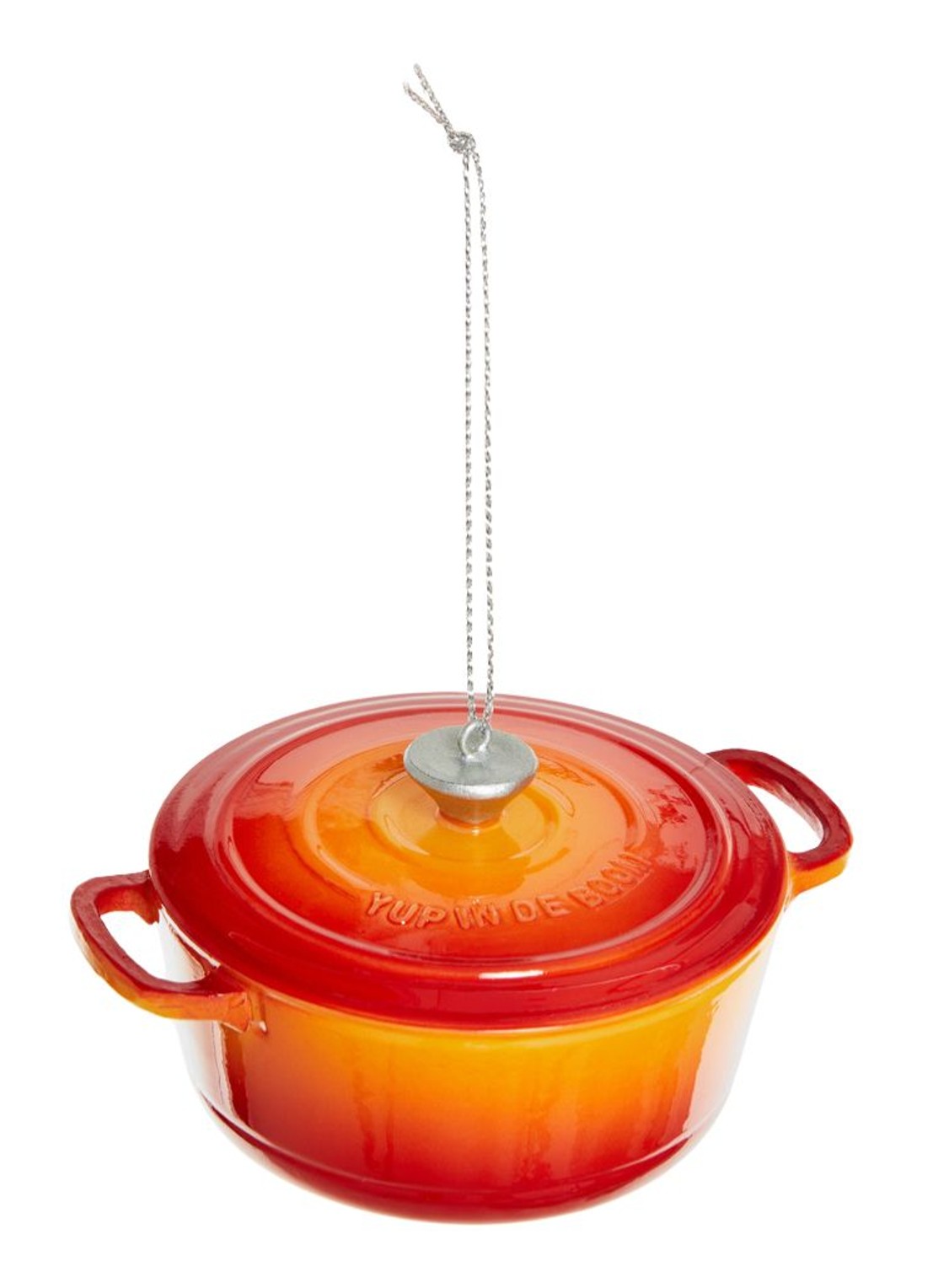 Yup in de Boom Pan kersthanger 8 cm - detail 5 orange