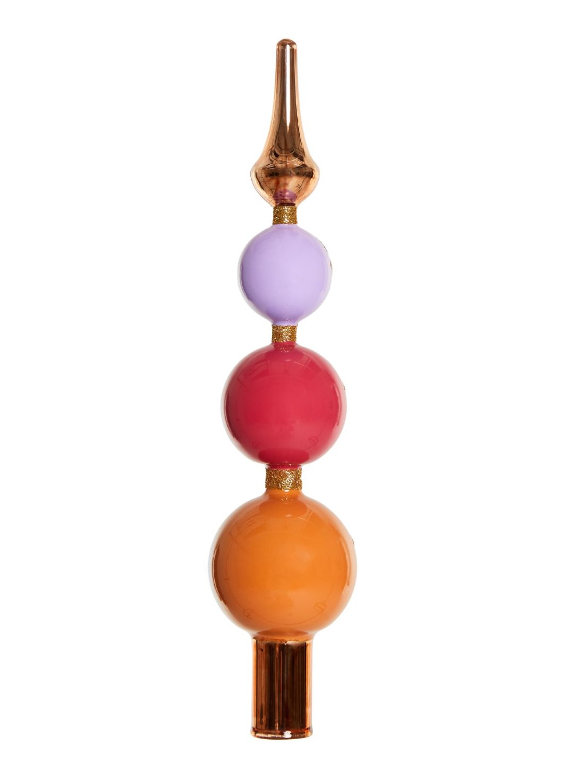 Yup in de Boom Piek Smiley kersthanger 28 cm - achterkant orange