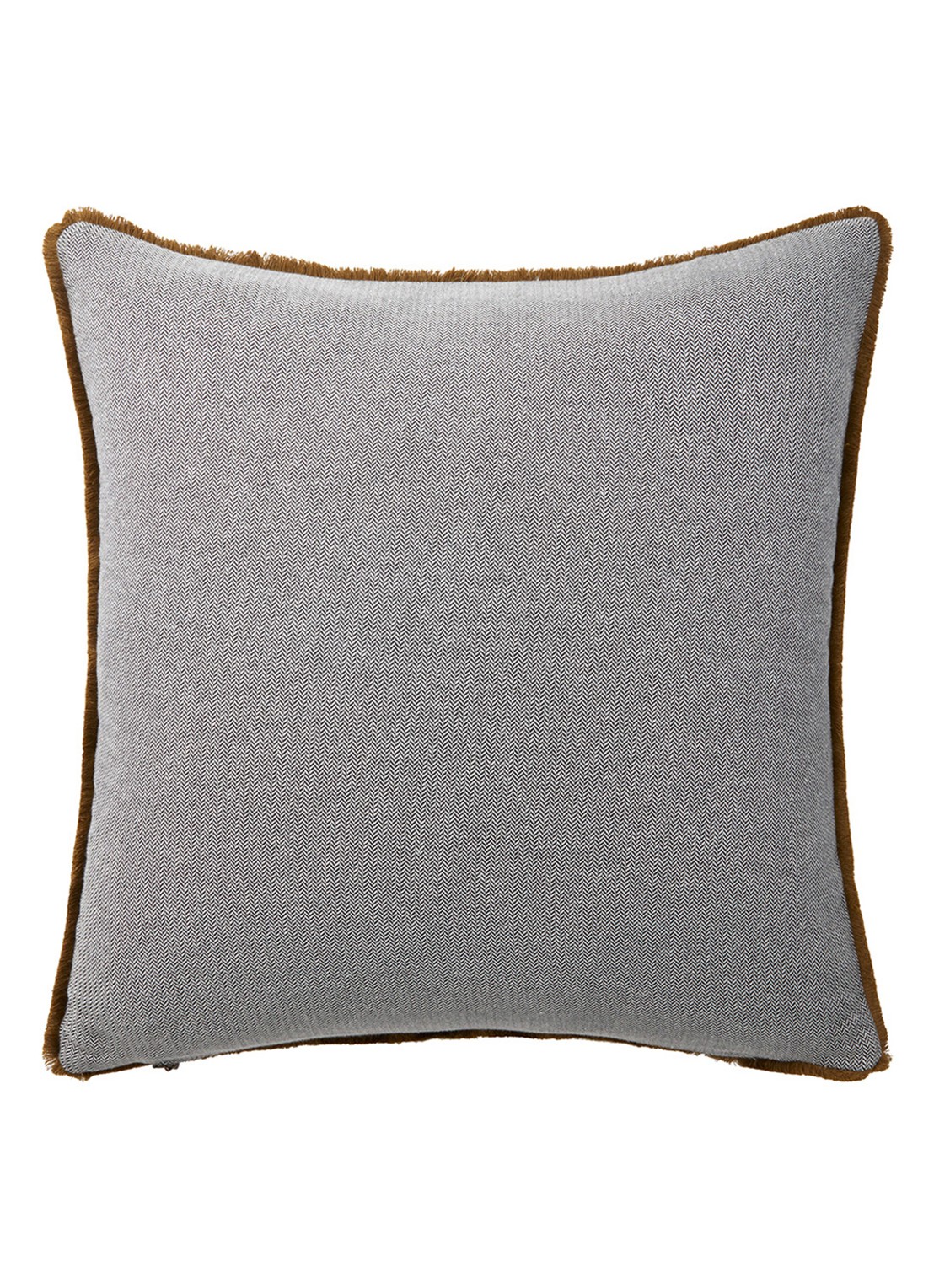 Yves Delorme Aime sierkussenhoes 45 x 45 cm - voorkant 3 oranjebruin