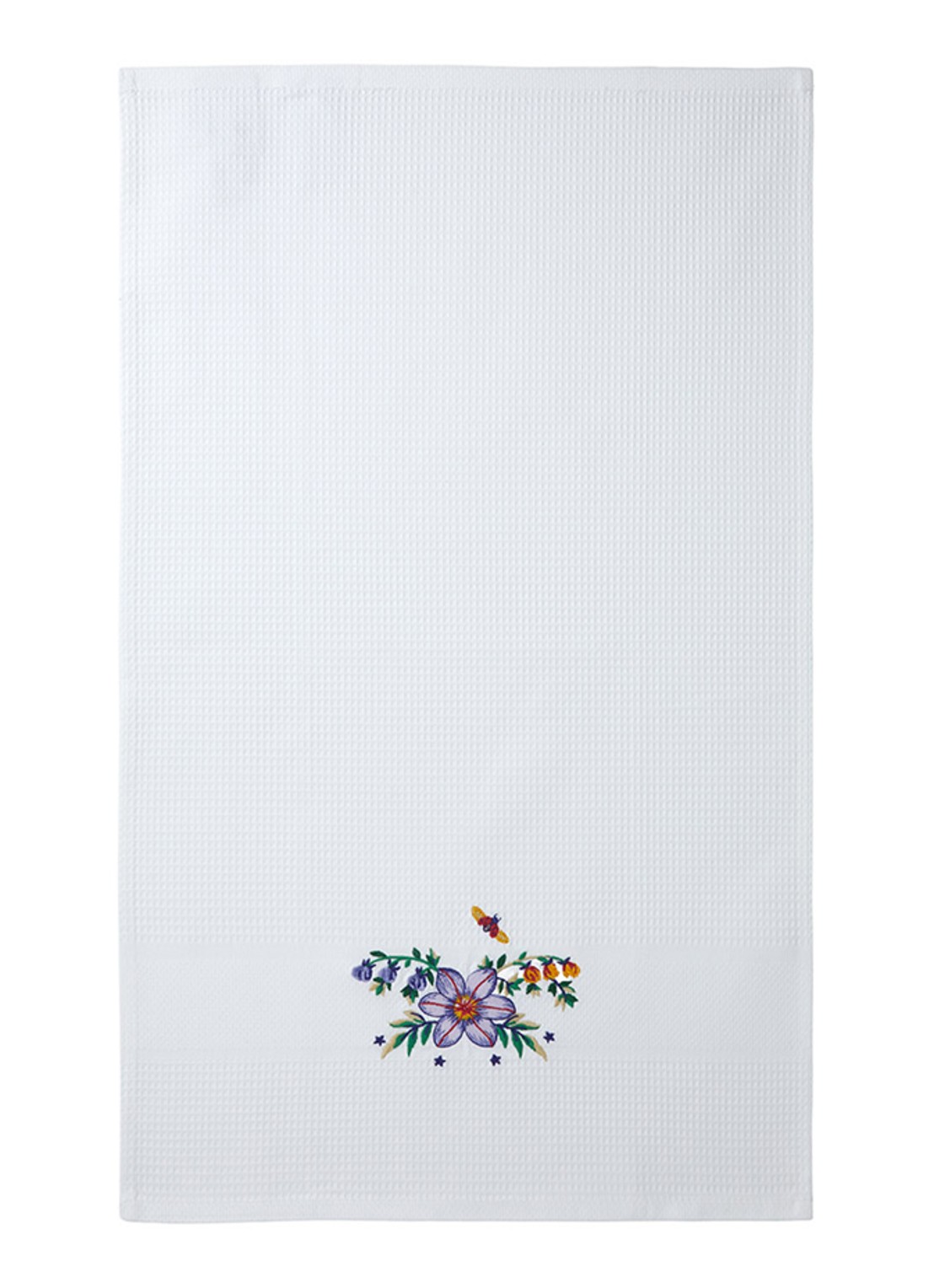 Yves Delorme Botanic gastendoek - 42 x 70 cm set van 2 - voorkant 5 wit