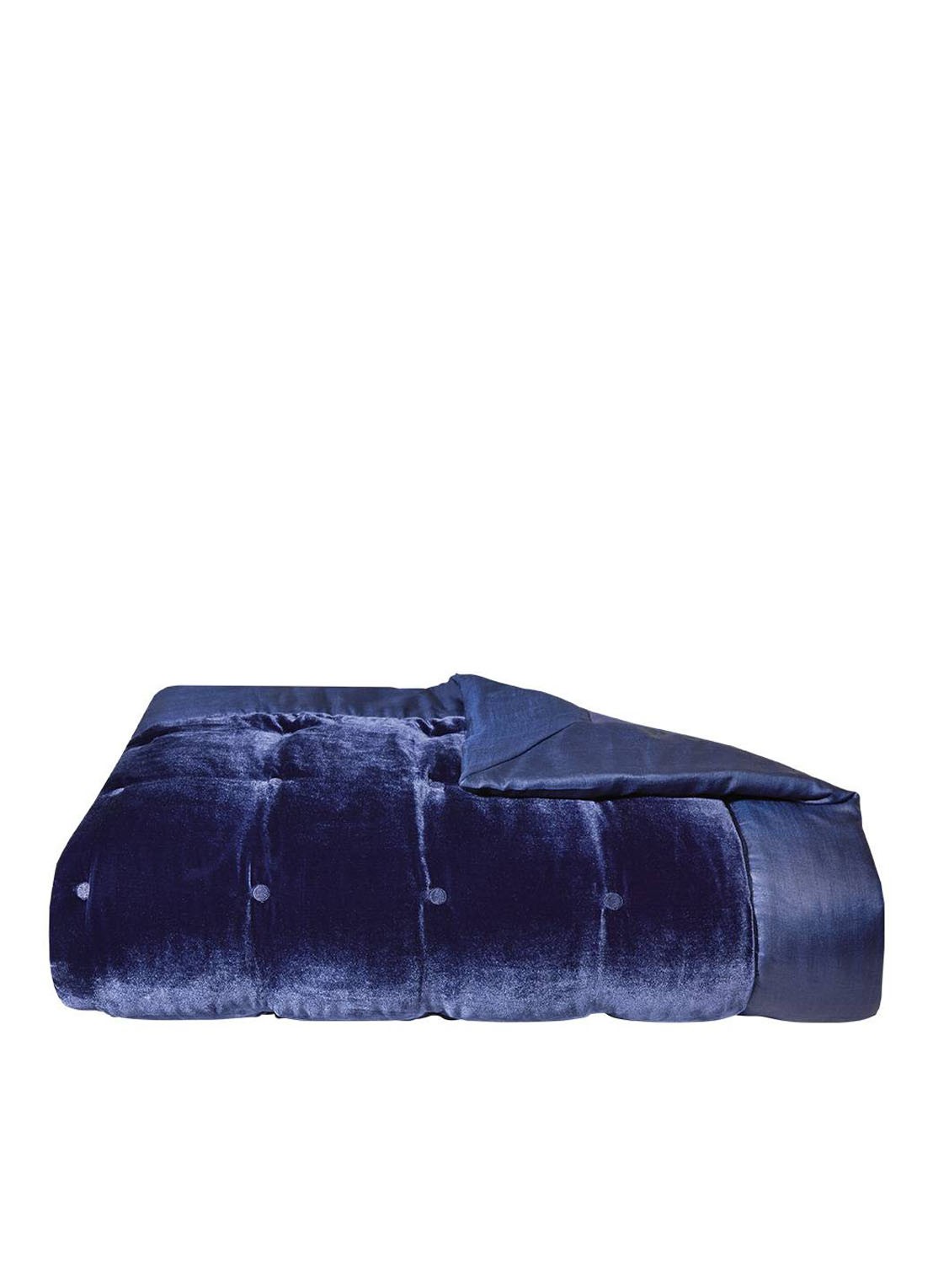 Yves Delorme Cocon bedsprei 260 x 240 cm - voorkant donkerblauw