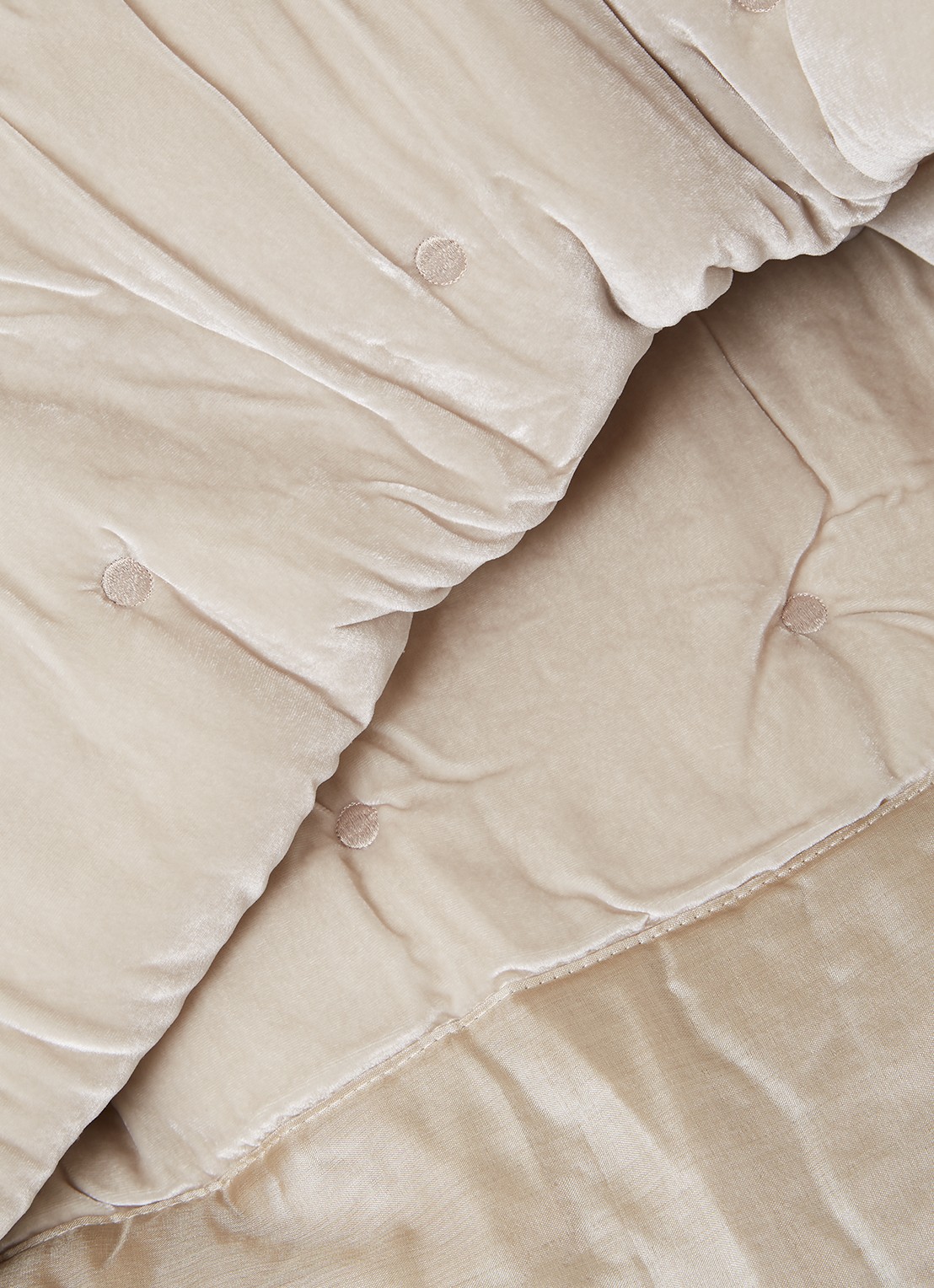 Yves Delorme Cocon bedsprei 260 x 240 cm - detail gebroken wit