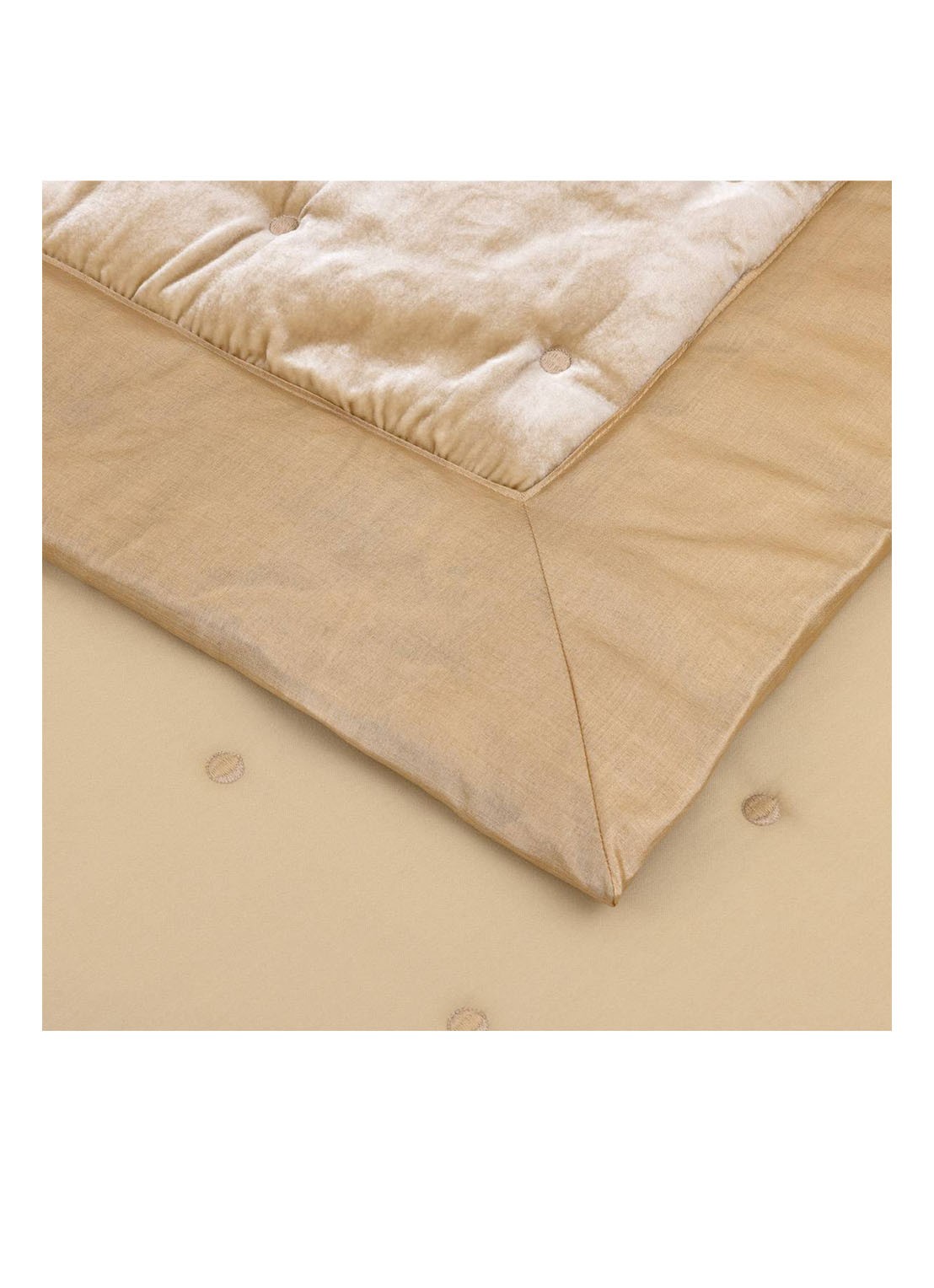 Yves Delorme Cocon bedsprei 260 x 240 cm - achterkant beige