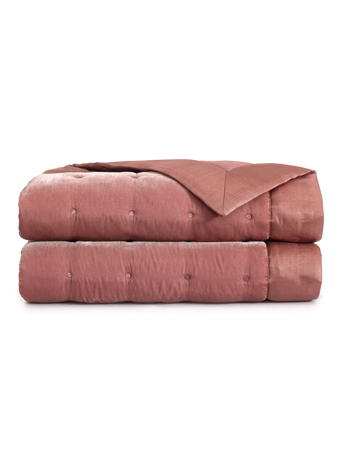 Yves Delorme Cocon bedsprei 260 x 240 cm - voorkant 3 roze