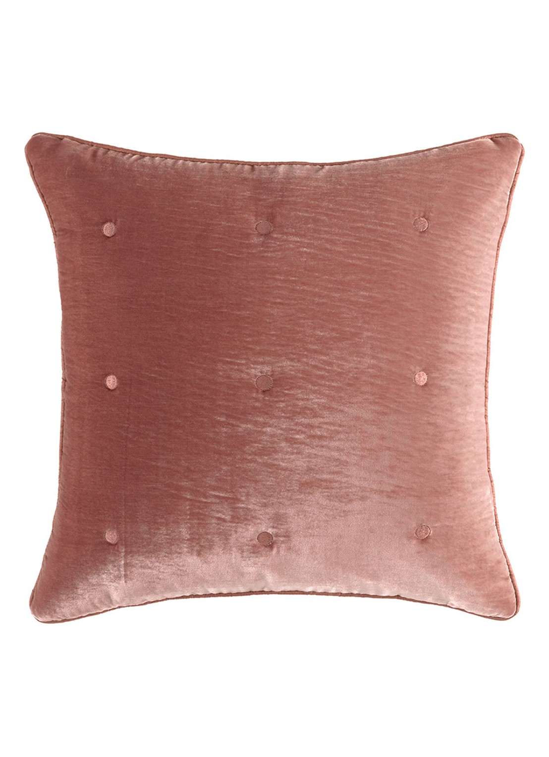 Yves Delorme Cocon sierkussen 45 x 45 cm  - voorkant oudroze