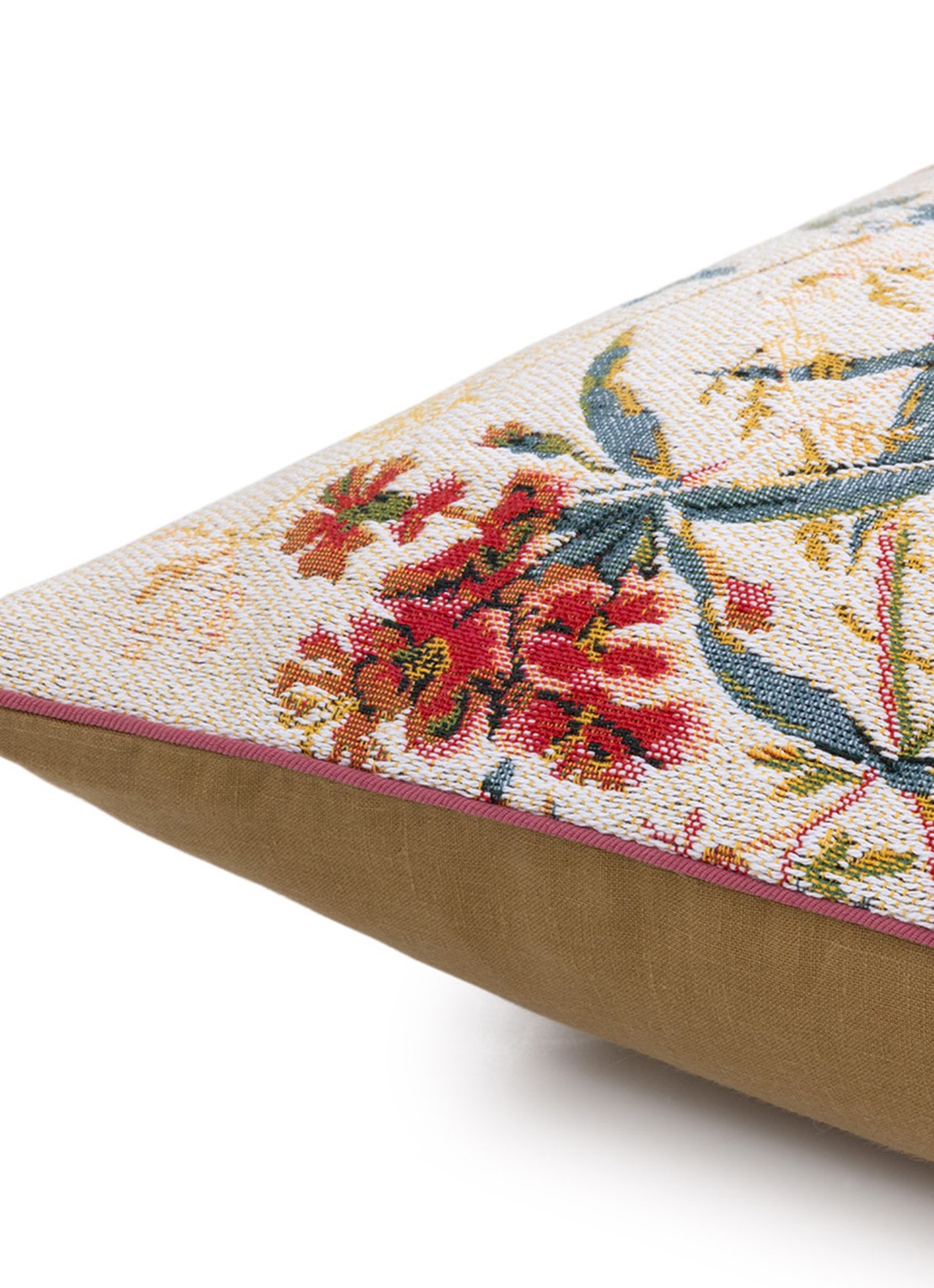 Yves Delorme Contes sierkussenhoes 45 x 45 cm - achterkant beige