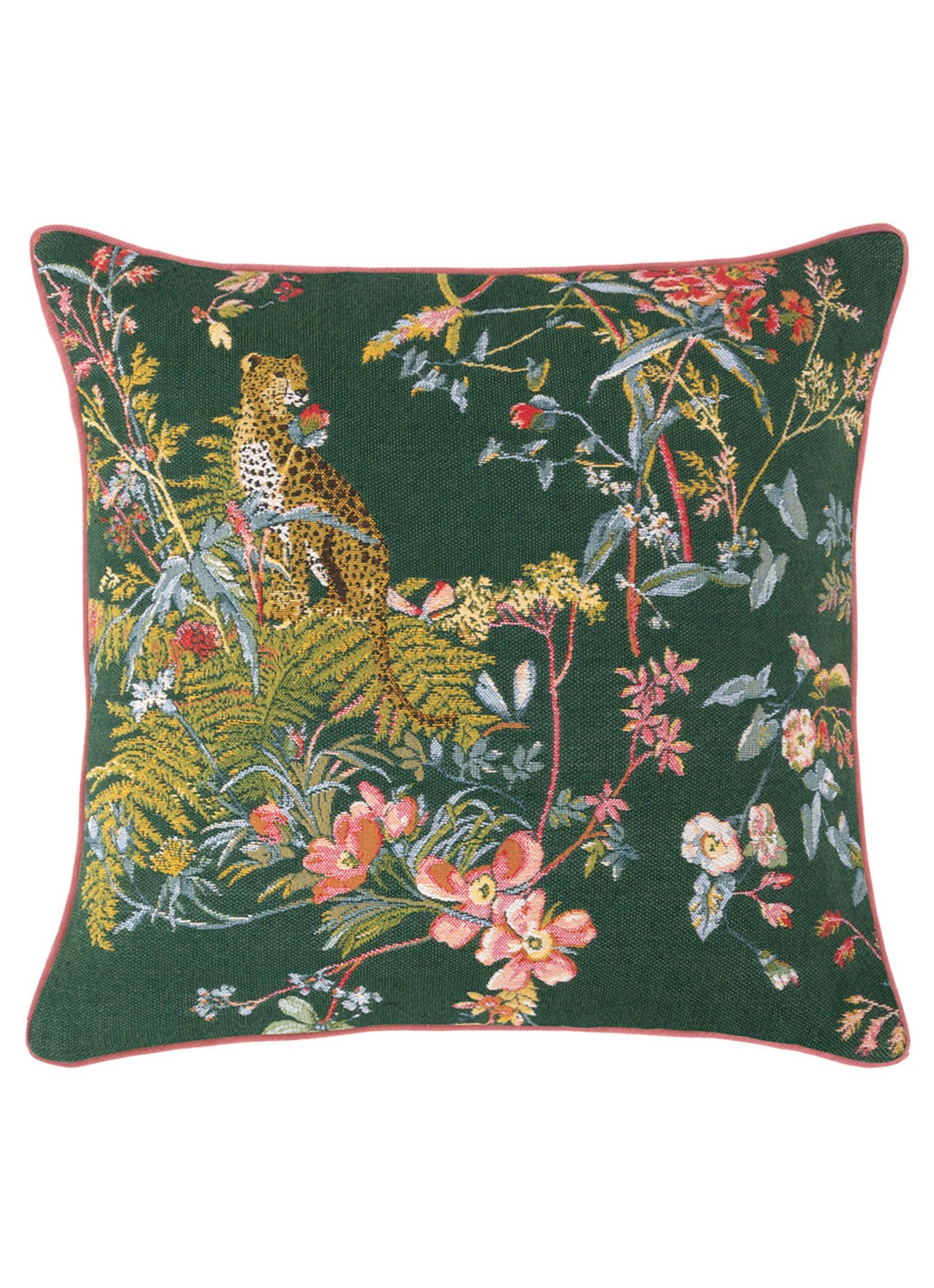 Yves Delorme Contes sierkussenhoes 45 x 45 cm - voorkant 3 groen