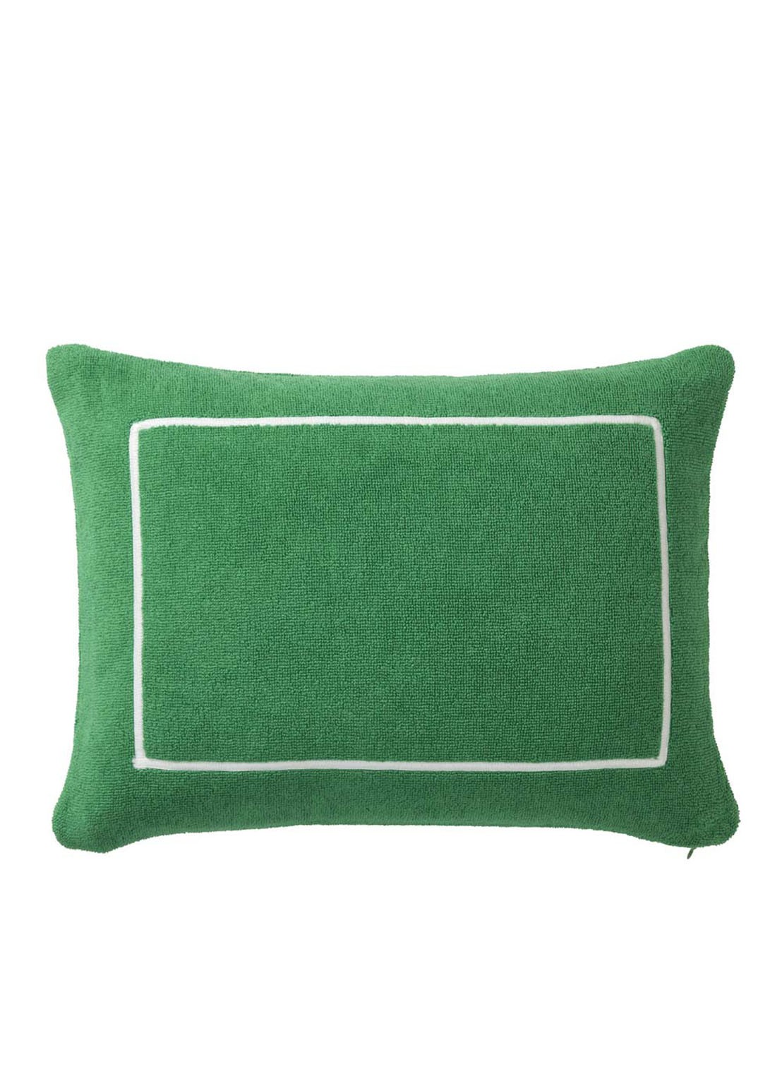 Yves Delorme Croisière Strand sierkussen 40 x 30 cm - voorkant groen