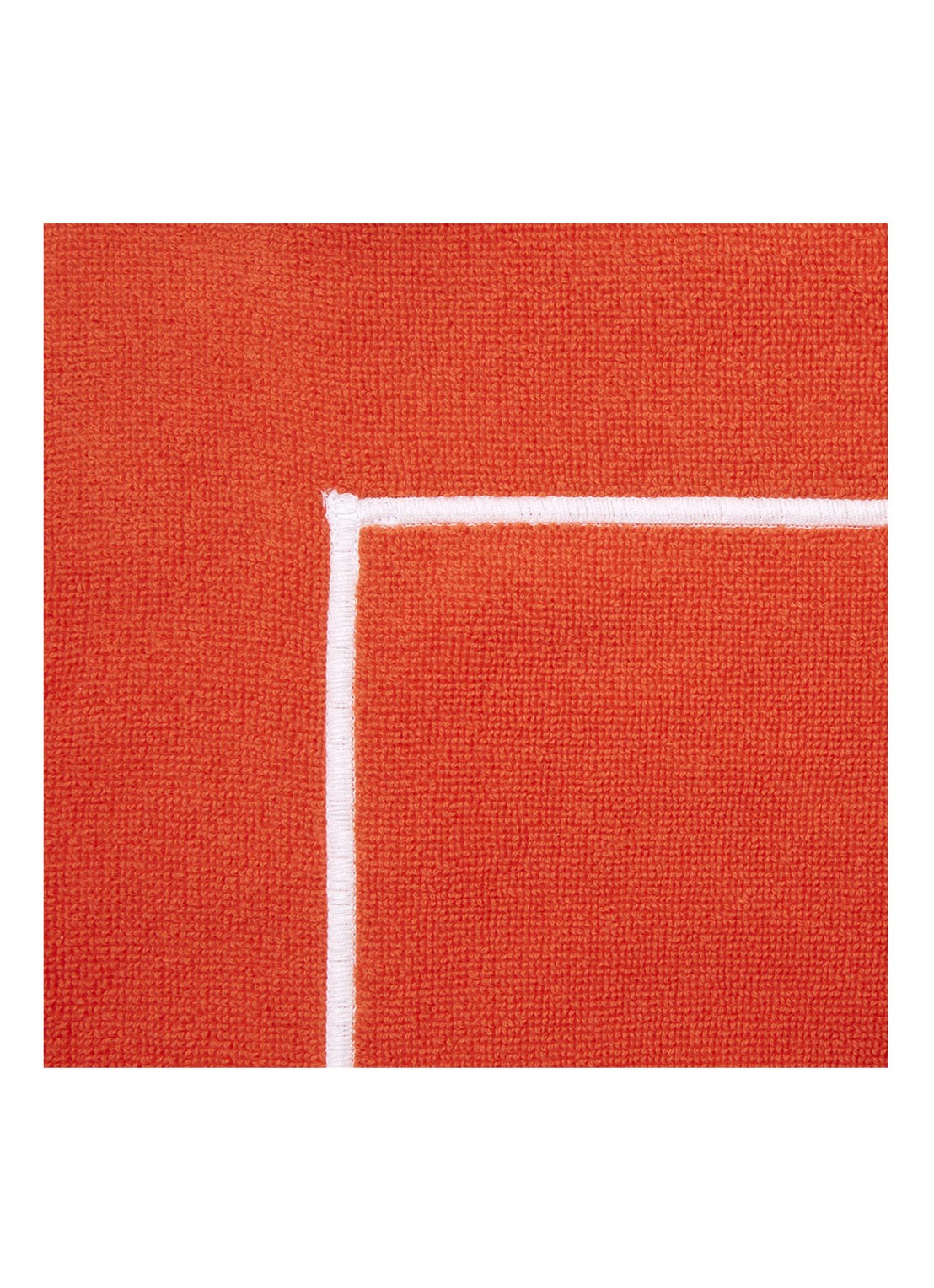 Yves Delorme Croisiere strandlaken  - 480 gr/m2 - 92 x 200 cm - detail oranjerood
