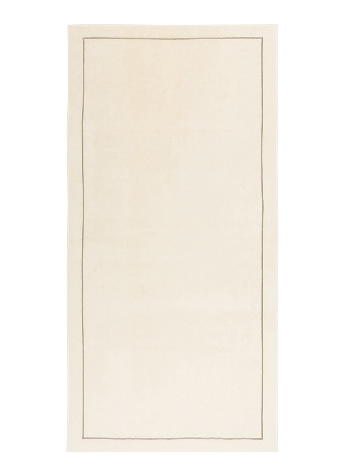 Yves Delorme Croisiere strandlaken  - 480 gr/m2 - 92 x 200 cm - voorkant creme