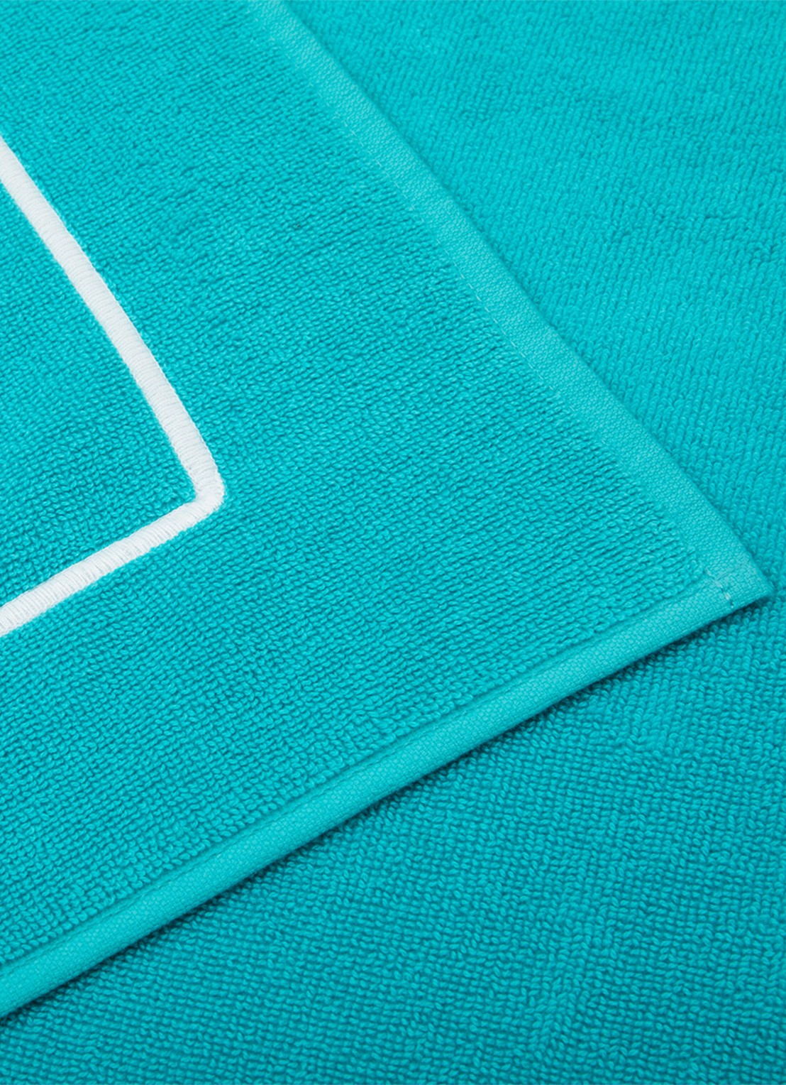 Yves Delorme Croisiere strandlaken  - 480 gr/m2 - 92 x 200 cm - detail 3 aquablauw