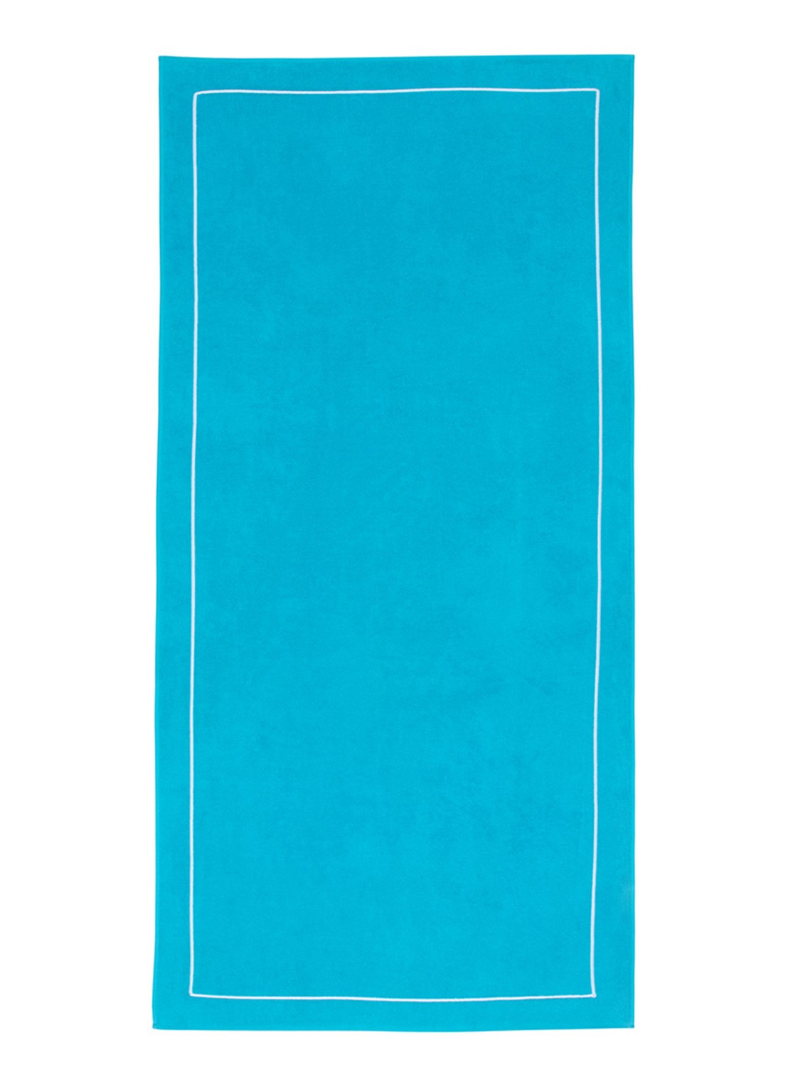 Yves Delorme Croisiere strandlaken  - 480 gr/m2 - 92 x 200 cm - voorkant aquablauw