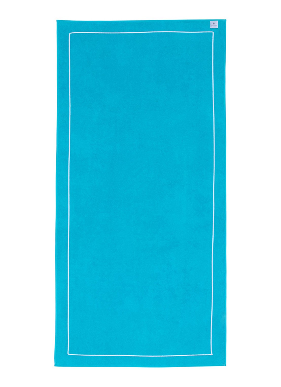 Yves Delorme Croisiere strandlaken  - 480 gr/m2 - 92 x 200 cm - voorkant 2 aquablauw