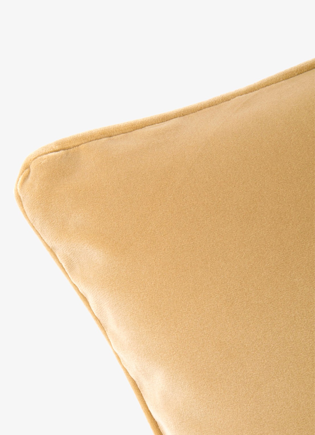 Yves Delorme Divan sierkussenhoes van fluweel - achterkant 3 donkerbeige