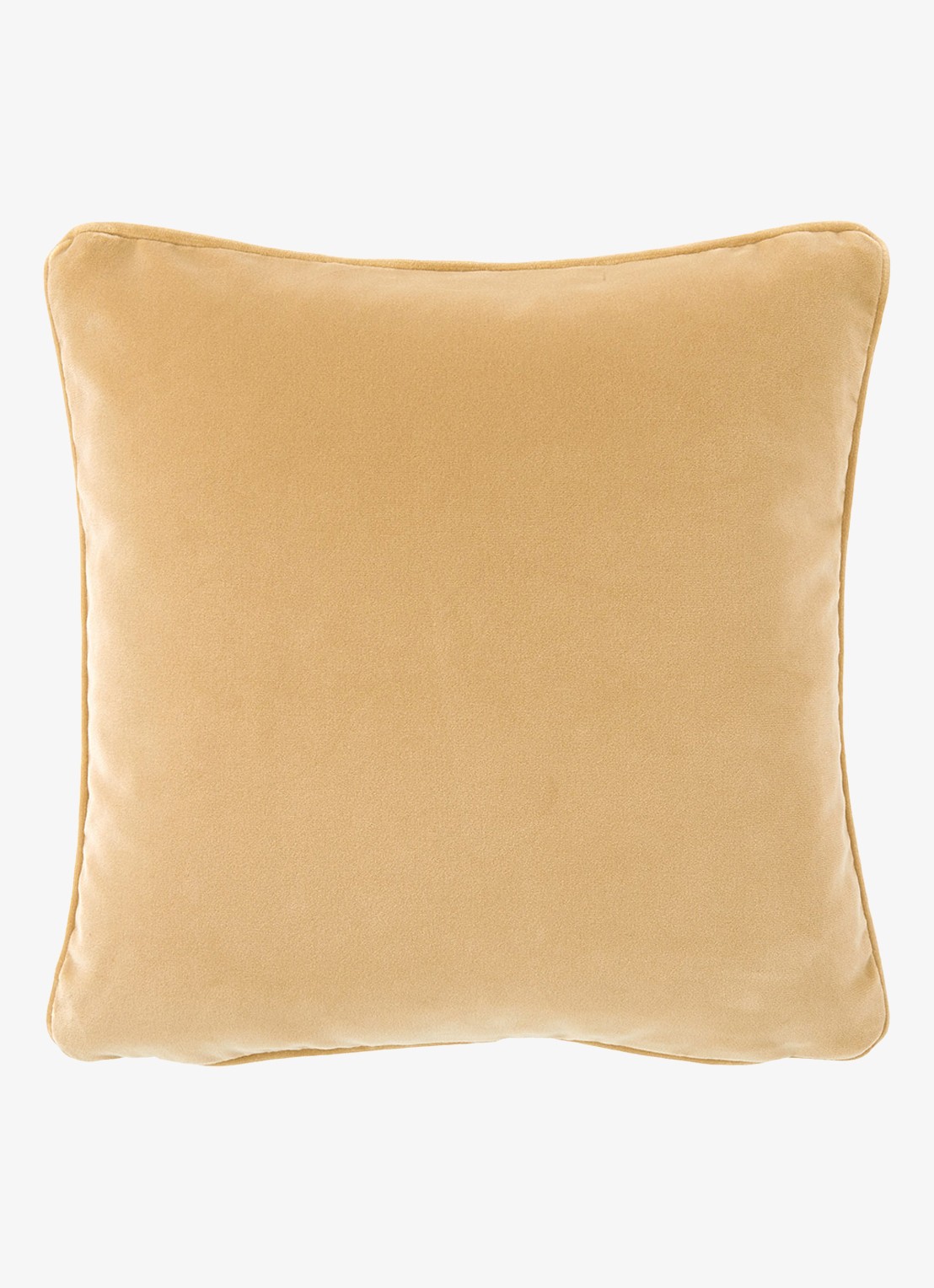 Yves Delorme Divan sierkussenhoes van fluweel - voorkant donkerbeige