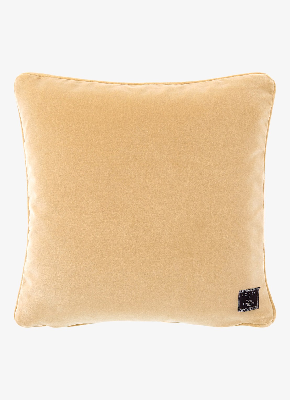 Yves Delorme Divan sierkussenhoes van fluweel - voorkant 2 donkerbeige
