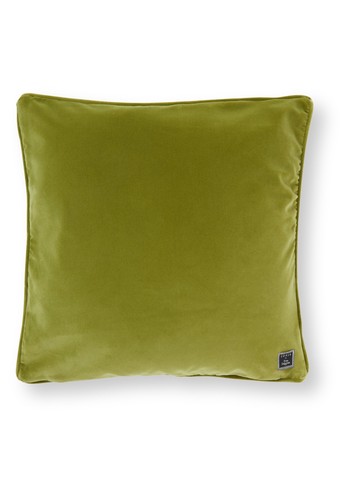 Yves Delorme Divan sierkussenhoes van fluweel - voorkant 3 groen
