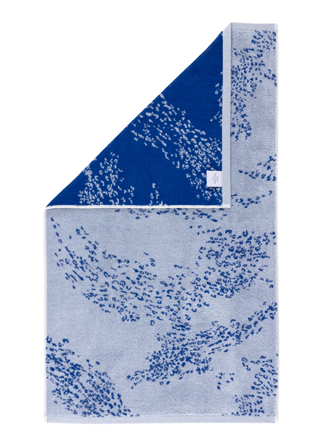 Yves Delorme Ecumes badhanddoek - 55 x 100 cm - voorkant 2 blauw