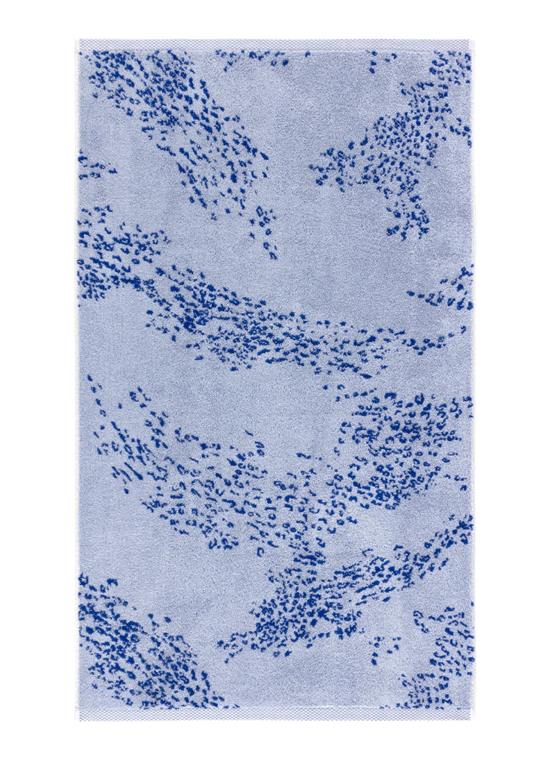 Yves Delorme Ecumes gastendoek - 42 x 70 cm - voorkant 2 blauw