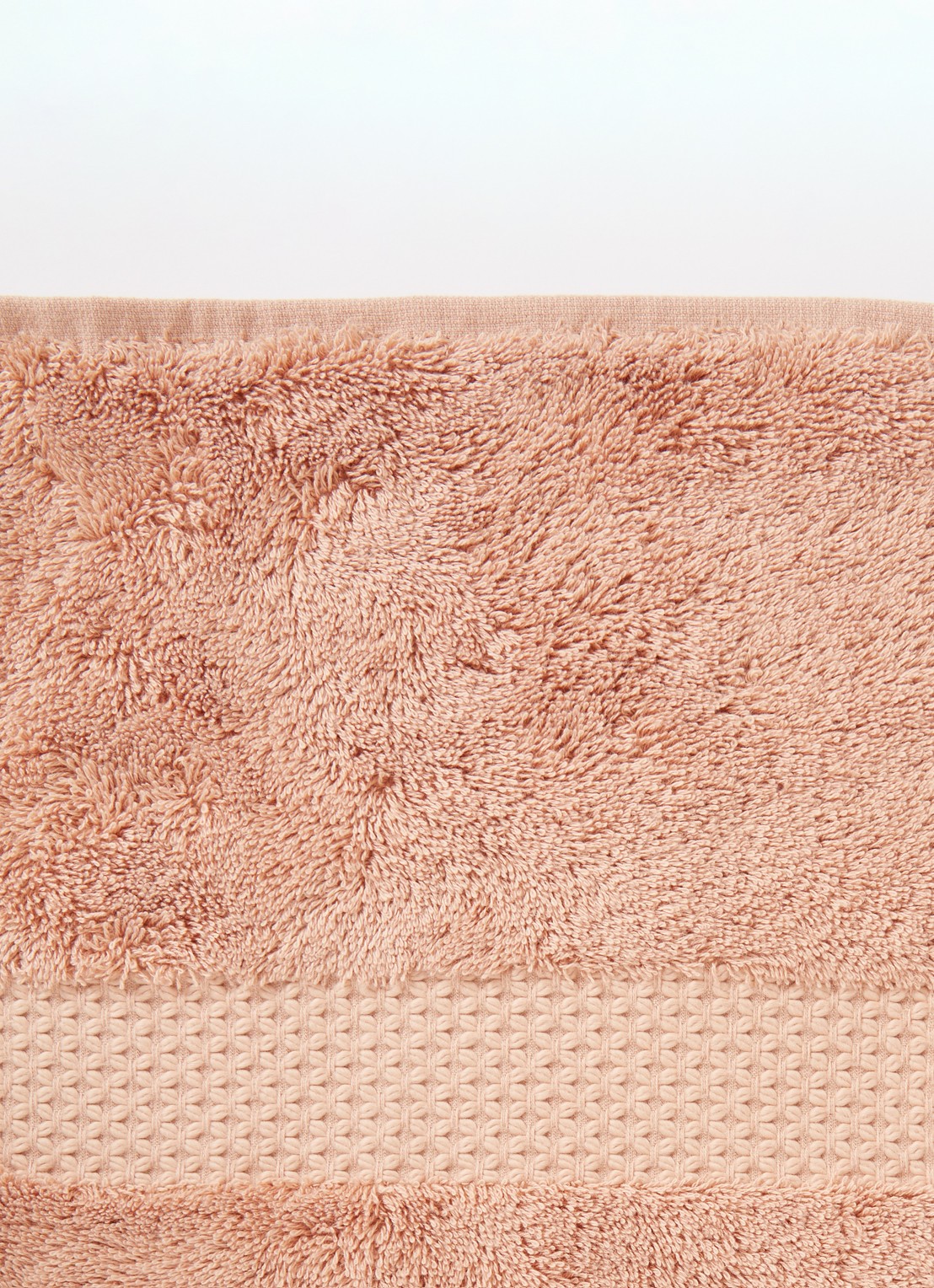Yves Delorme Etoile badhanddoek - 700g/m2 - 70 x 140 cm - detail 2 orange