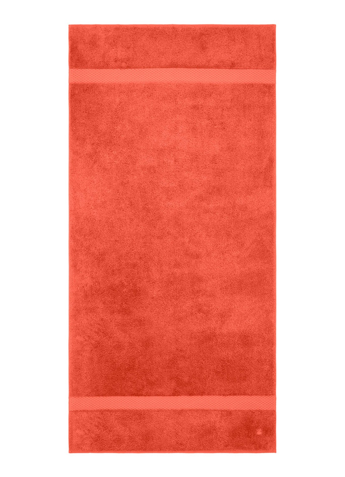 Yves Delorme Etoile badhanddoek - 700g/m2 - 70 x 140 cm - voorkant 3 koraalrood