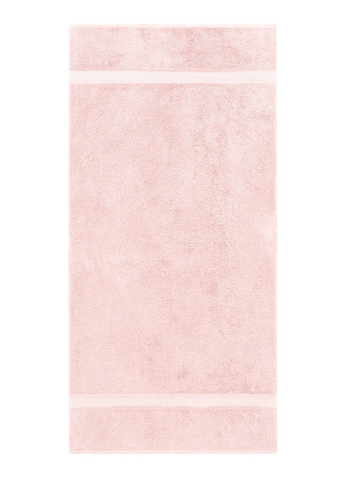 Yves Delorme Etoile badhanddoek - 700g/m2 - 70 x 140 cm - voorkant 2 lichtroze