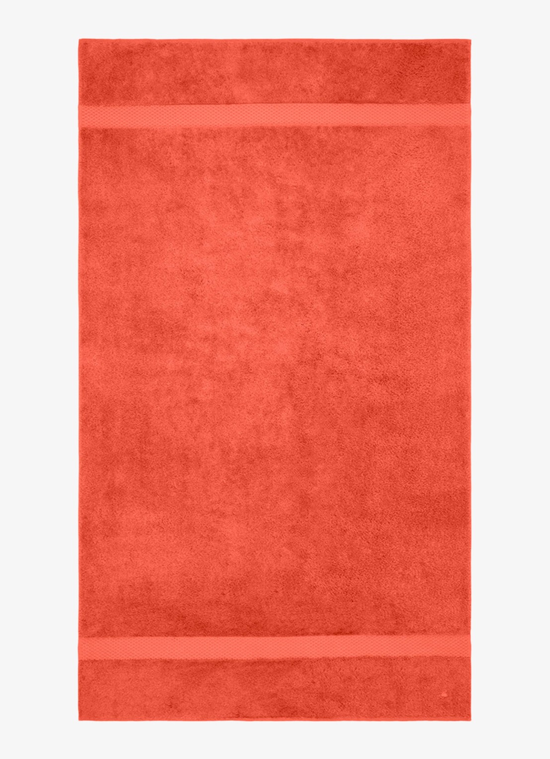 Yves Delorme Etoile badlaken - 700 gr/m2 - 92 x 160 cm - voorkant 3 koraalrood