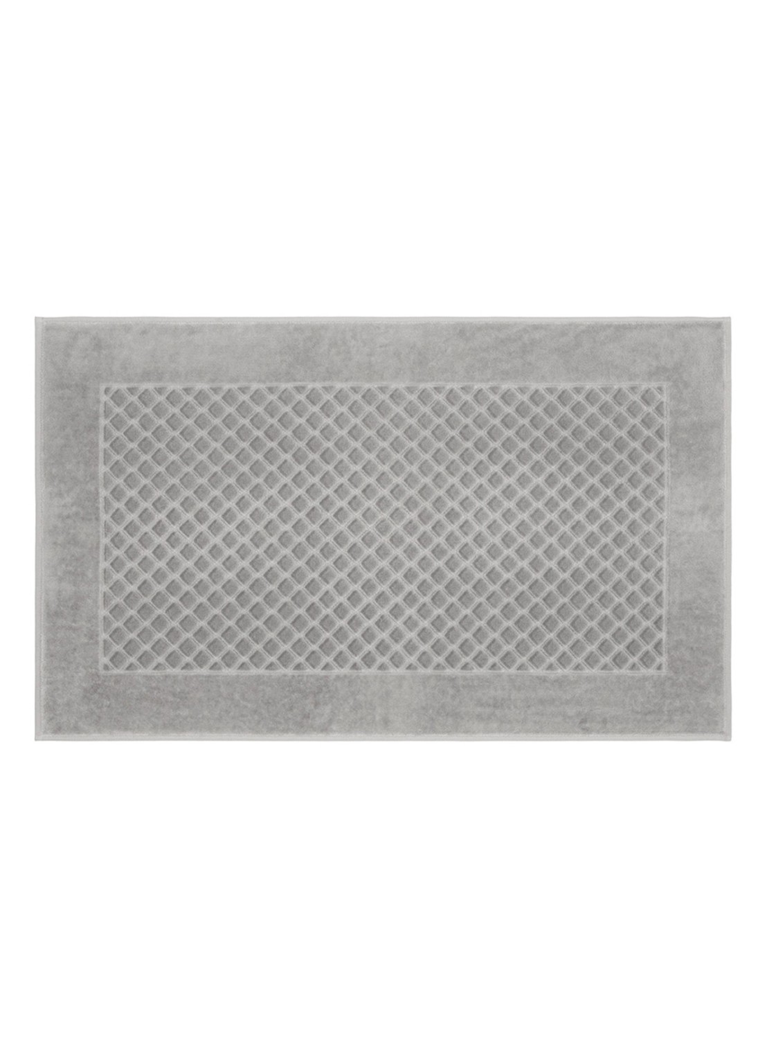Yves Delorme Etoile badmat 55 x 90 cm - voorkant middengrijs