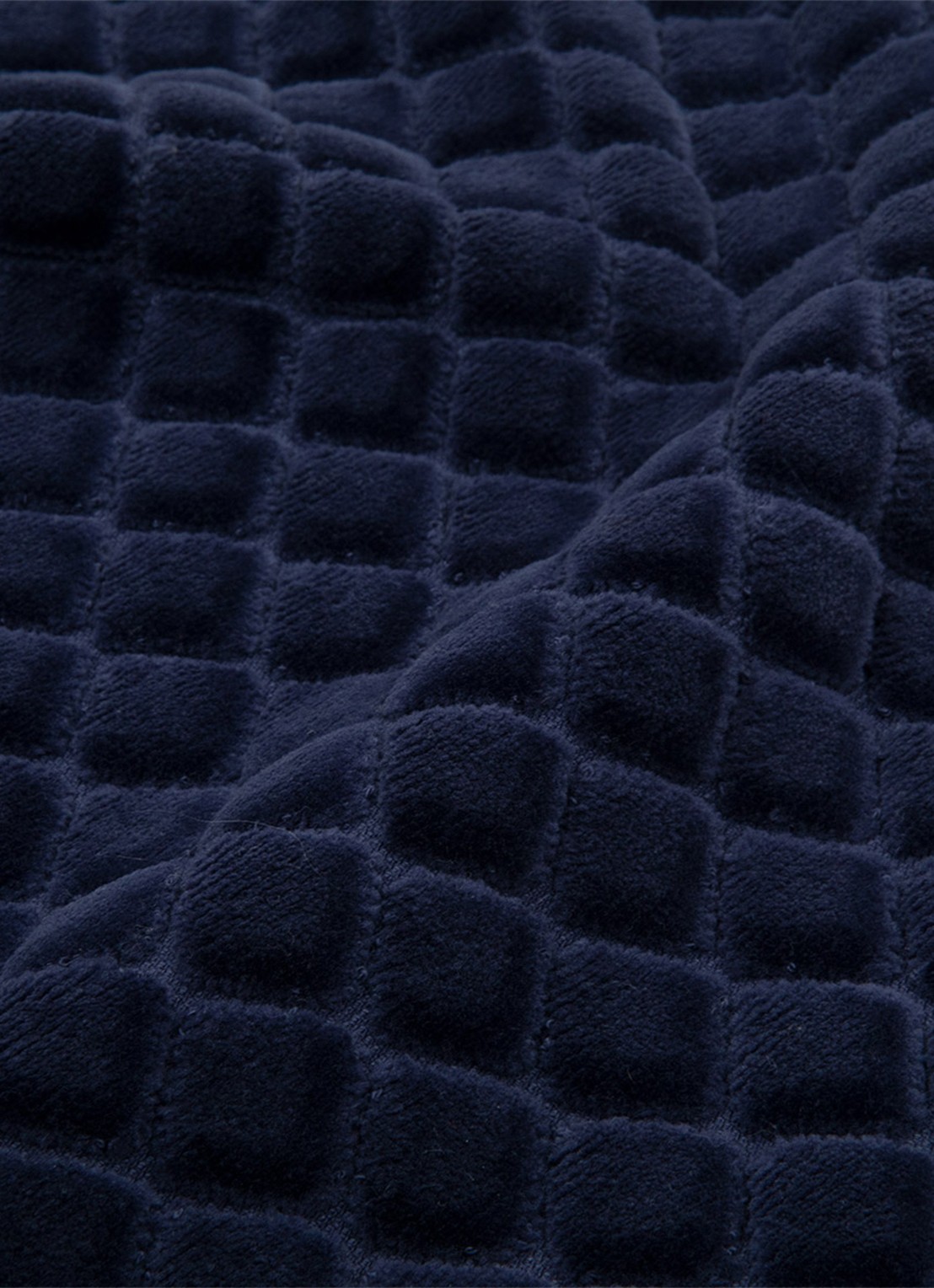 Yves Delorme Etoile badmat 55 x 90 cm - achterkant donkerblauw