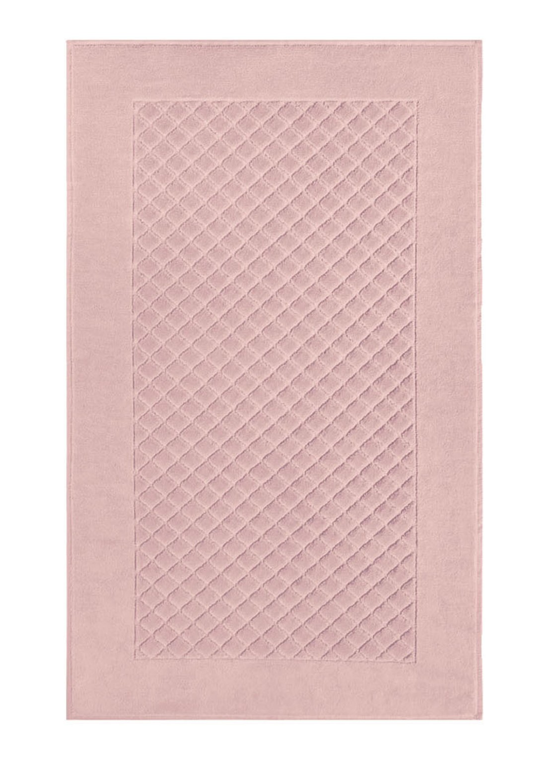 Yves Delorme Etoile badmat 55 x 90 cm - voorkant oudroze