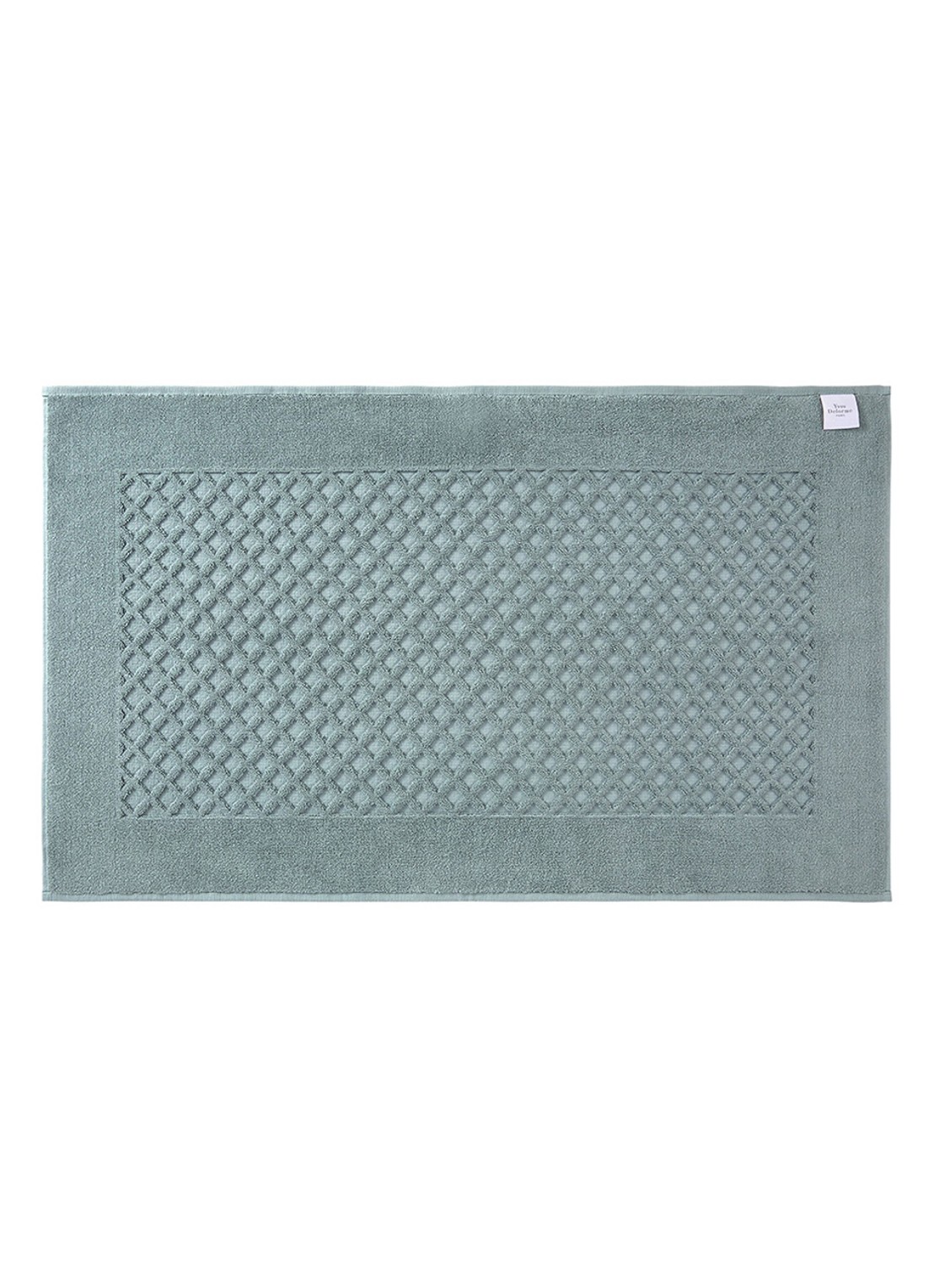 Yves Delorme Etoile badmat 55 x 90 cm - voorkant 2 staalblauw