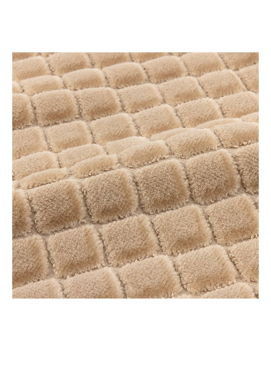 Yves Delorme Etoile badmat 55 x 90 cm - achterkant 2 beige