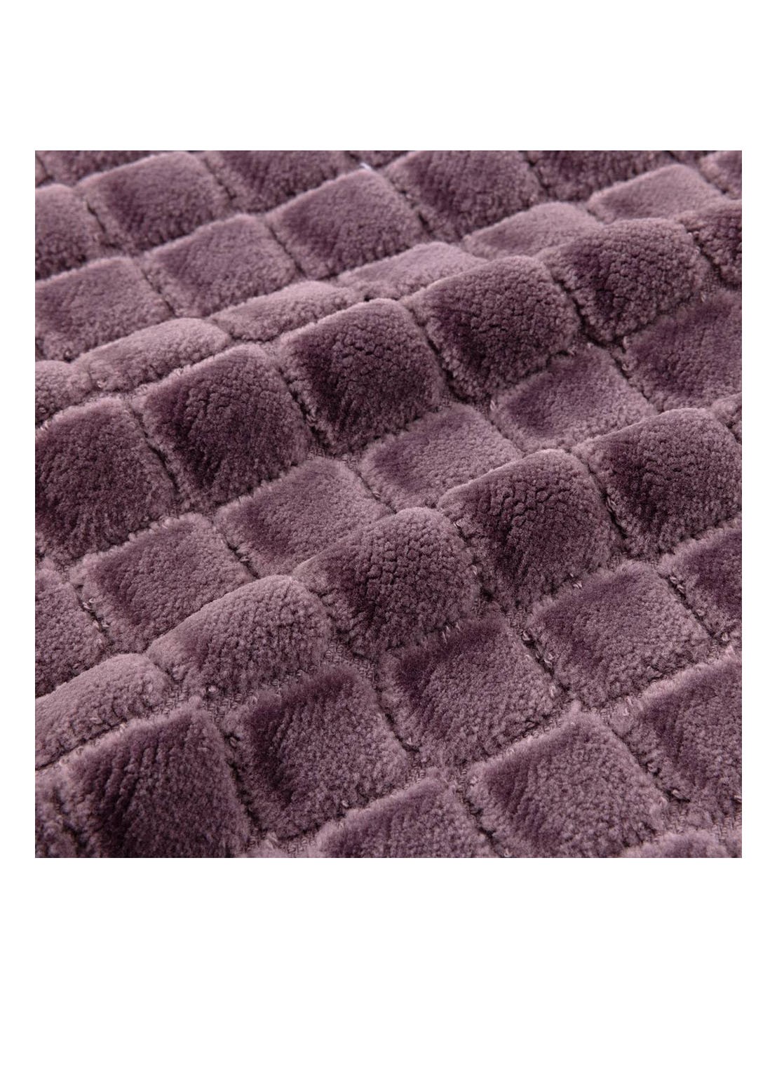 Yves Delorme Etoile badmat 55 x 90 cm - achterkant 3 paars