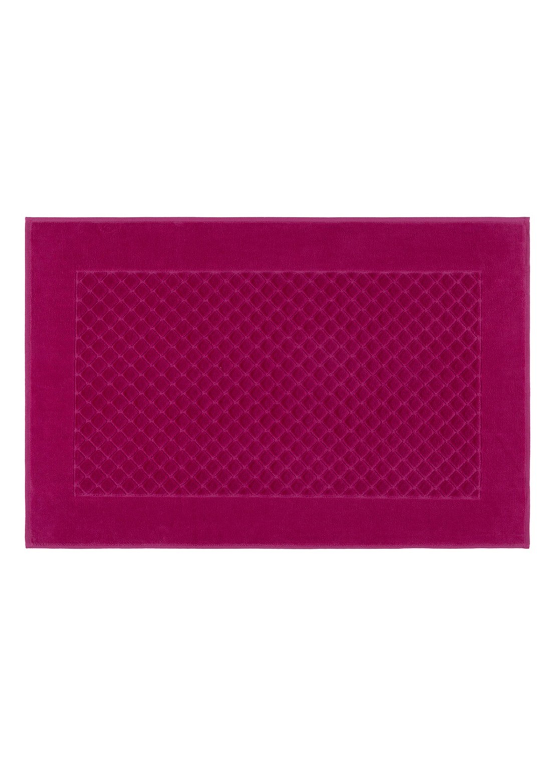 Yves Delorme Etoile badmat 55 x 90 cm - voorkant 2 fuchsia