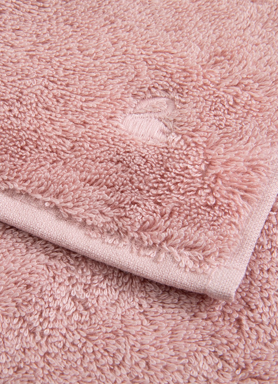 Yves Delorme Etoile gastendoek - 700 g/m² - 33 x 33 cm - voorkant 2 roze
