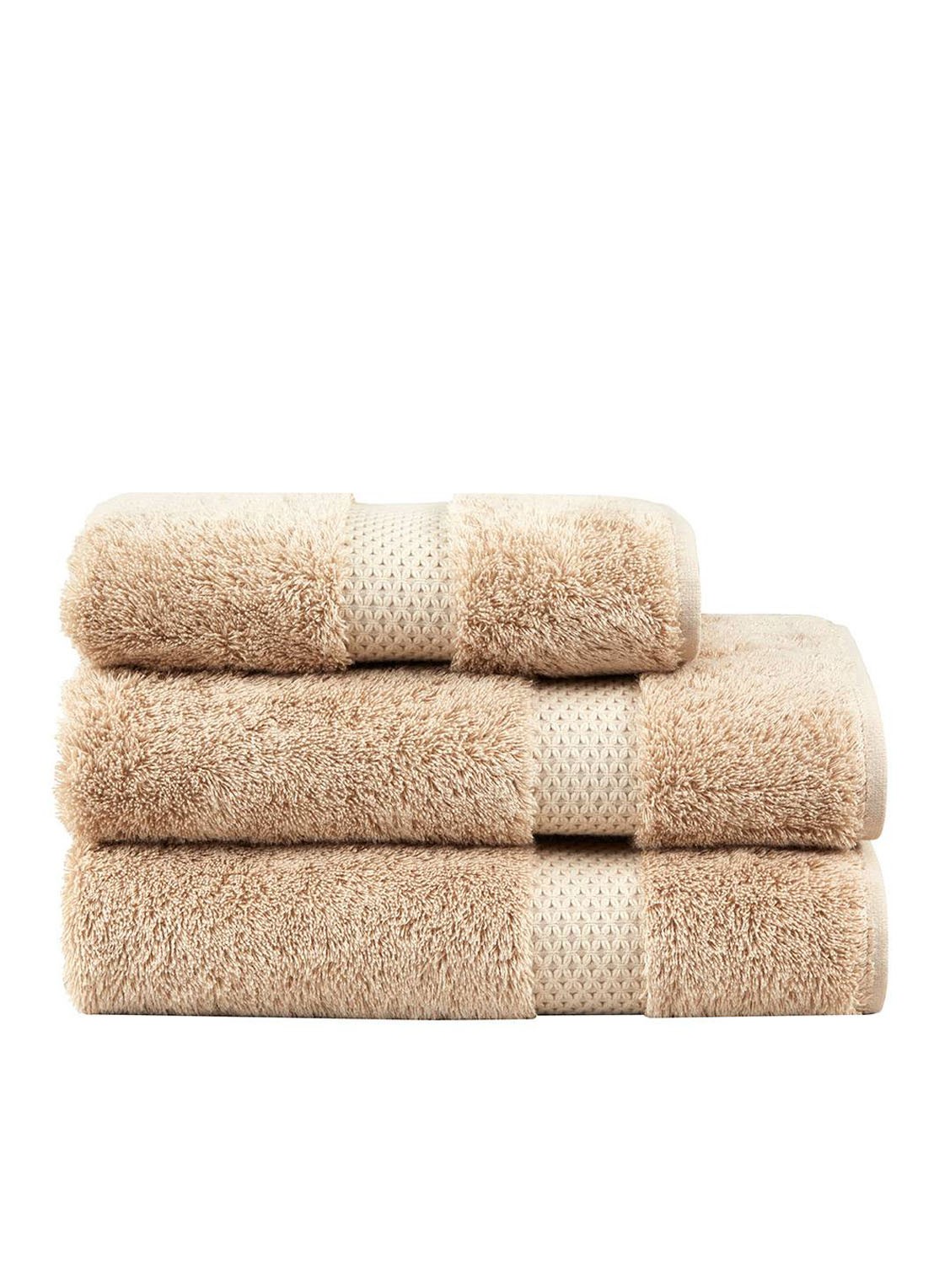 Yves Delorme Etoile gastendoek - 700 gr/m2 - 45 x 70 cm - detail 2 beige