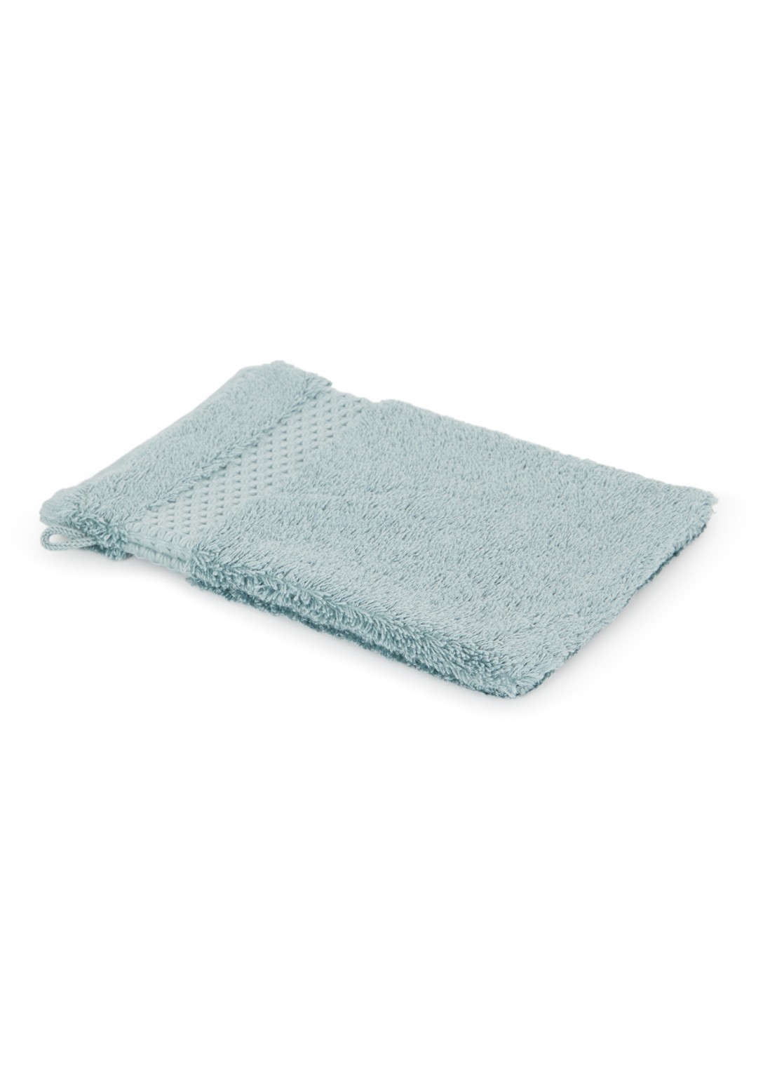 Yves Delorme Etoile washand - 700 gr/m2 - 16 x 22 cm - voorkant lichtblauw