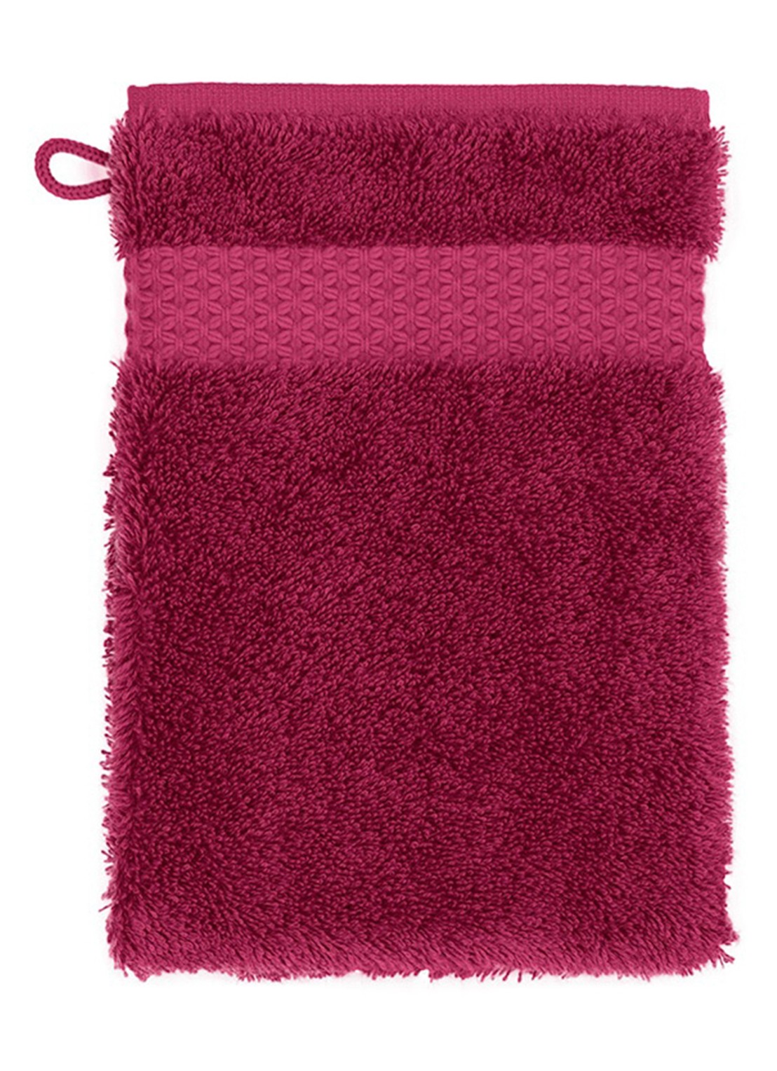 Yves Delorme Etoile washand - 700 gr/m2 - 16 x 22 cm - voorkant fuchsia