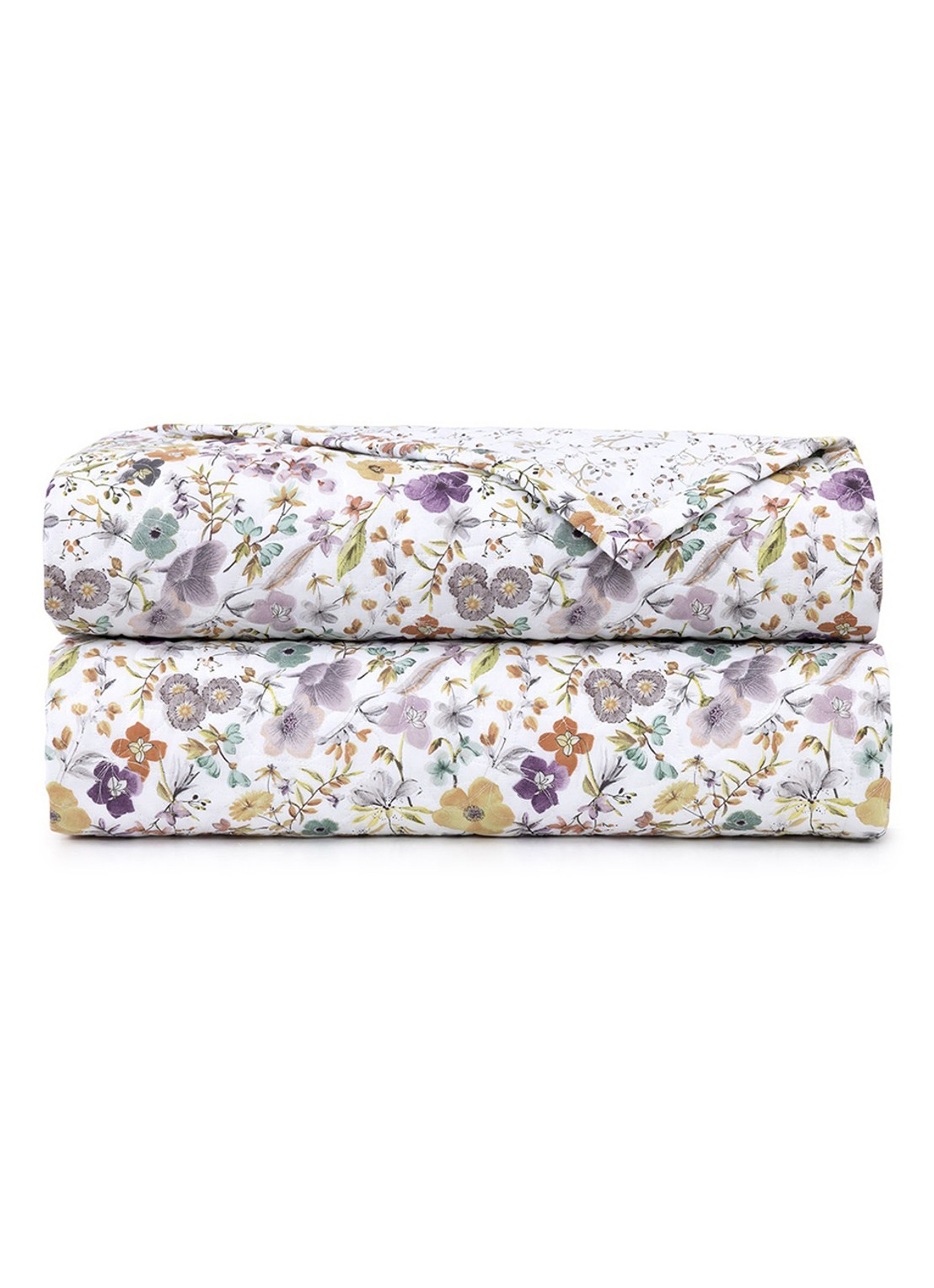 Yves Delorme Fleurs bedsprei 80TC - voorkant 2 wit